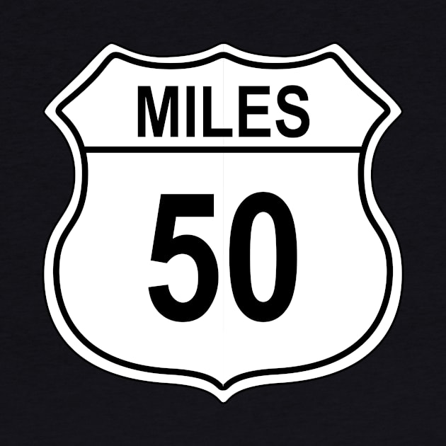 50 Mile US Highway Sign by IORS